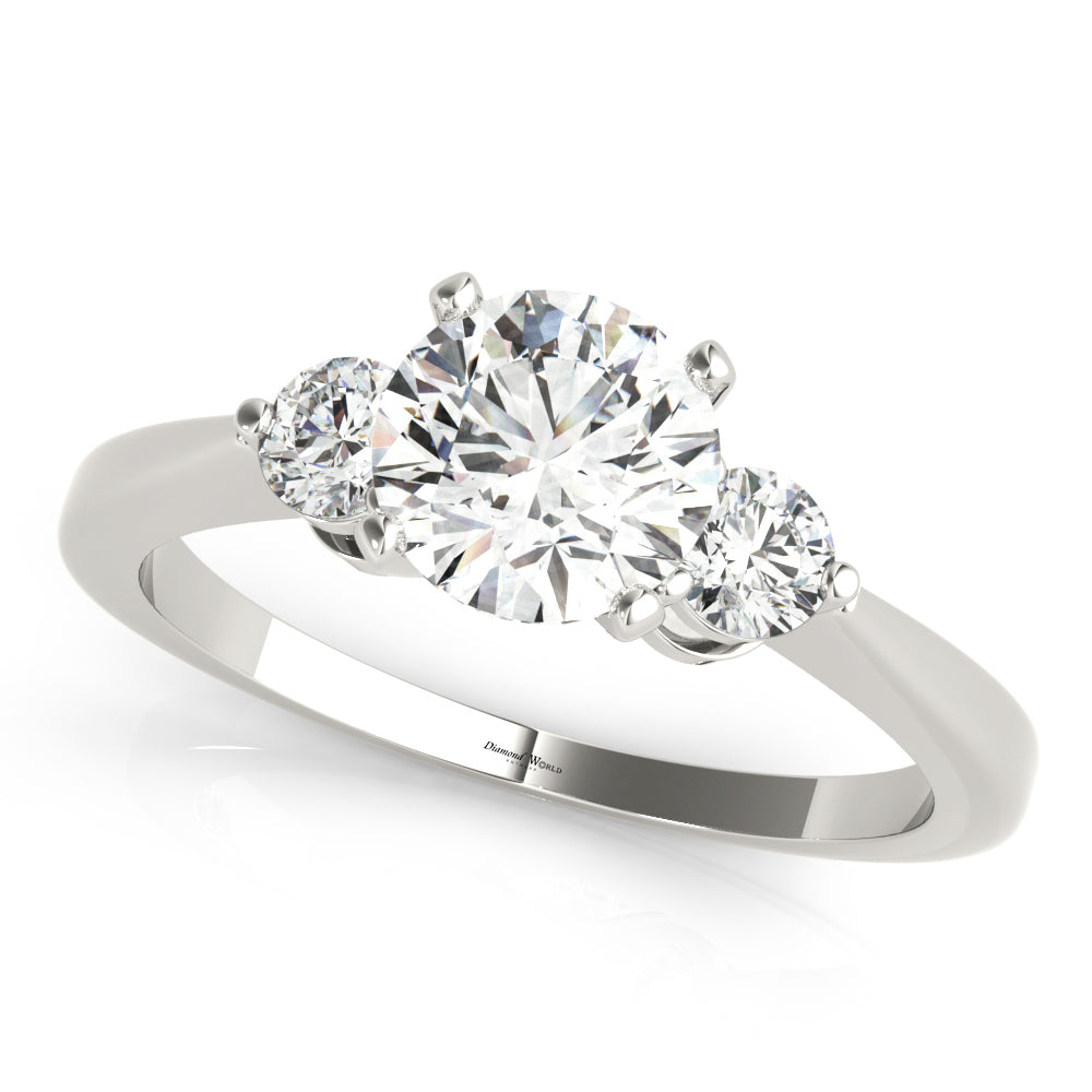 Classic Four Prong Trilogy Diamonds Ring Diamond World Antwerp